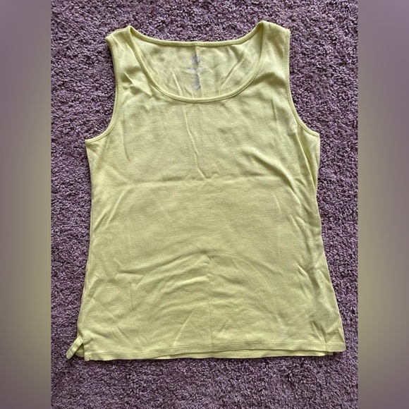 Ruby Rd. Lime Yellow Tank Top - Picture 1 of 4